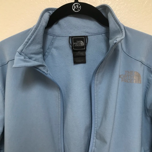 Women’s North Face Apex Soft Shell - Baby Blue - Picture 3 of 7